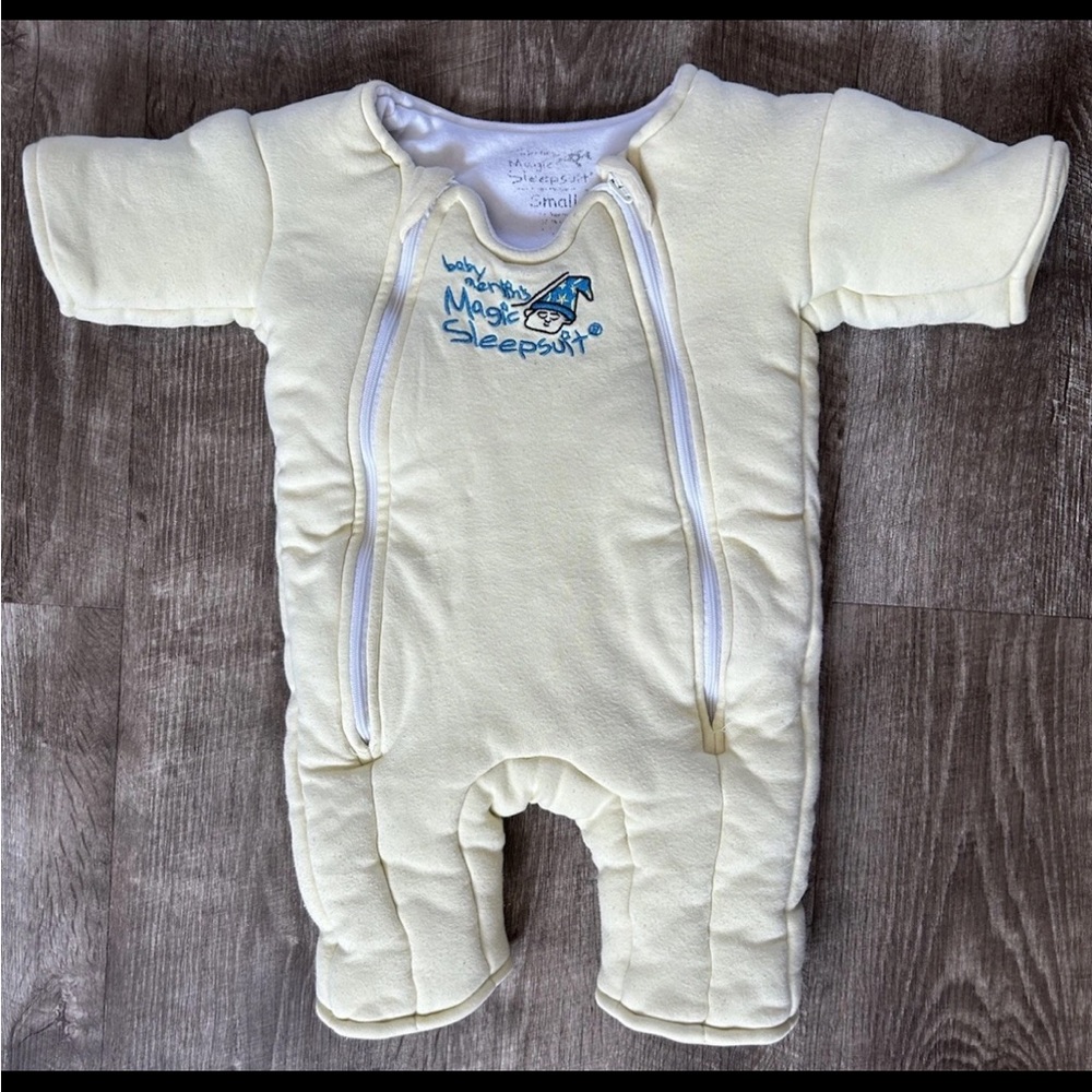 Baby Merlin's Magic Sleepsuit Yellow Size Small Swaddle Transition